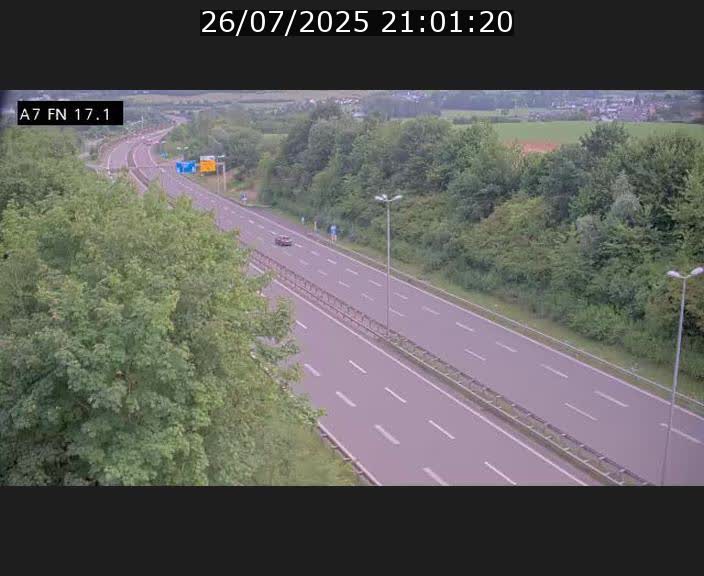 Caméra trafic Luxembourg - A7, Merscherbierg direction Mersch