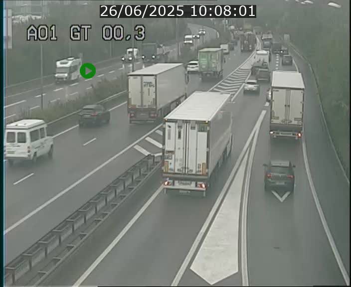 Traffic live webcam Luxembourg Croix de Gasperich - A1 direction Kirchberg - BK 0.3