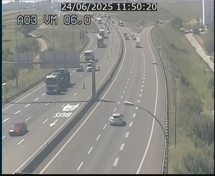Traffic live webcam Luxembourg Aire de Berchem - A3 - BK 6 - direction France