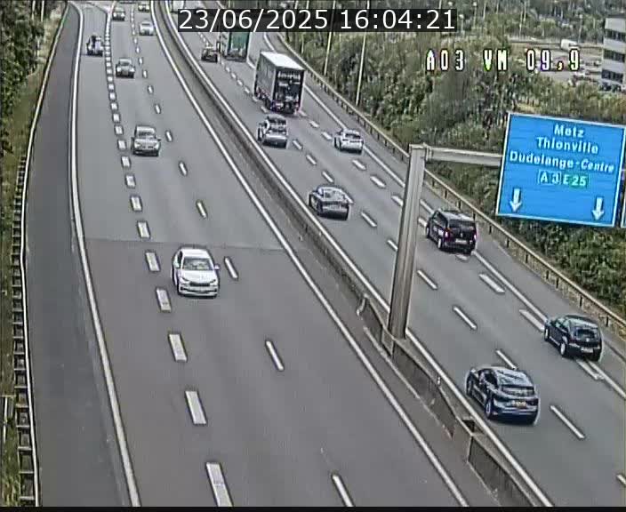 Webcam Autoroute à la Croix de Bettembourg - A3 - BK 9.9 - direction France