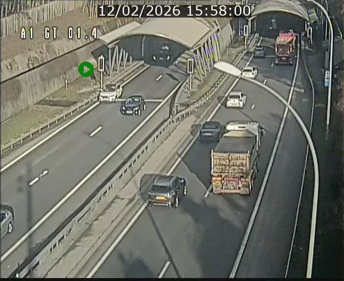 Traffic live webcam Luxembourg Hesperange - A1 direction Kirchberg - BK 1.4