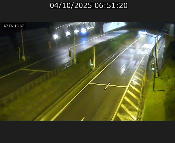 Caméra trafic Luxembourg - A7, Tunnel Gousselerbierg, entrée nord, direction Lorentzweiler