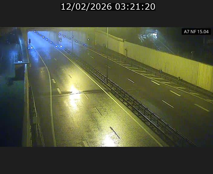 Caméra trafic Luxembourg - A7, Tunnel Mersch, entrée sud, direction Ettelbruck