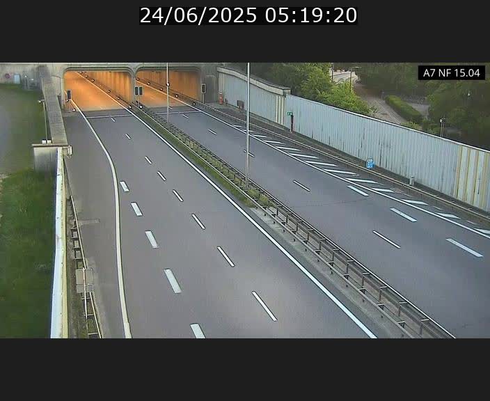 Caméra trafic Luxembourg - A7, Tunnel Mersch, entrée sud, direction Ettelbruck