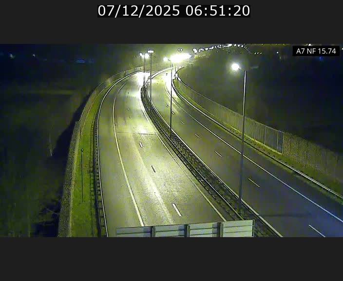 Caméra trafic Luxembourg - A7, Tunnel Mersch, entrée nord, direction Lorentzweiler