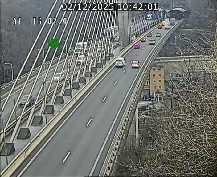 Traffic live webcam Luxembourg Sandweiler - A1 direction Luxembourg-ville - BK 2.4