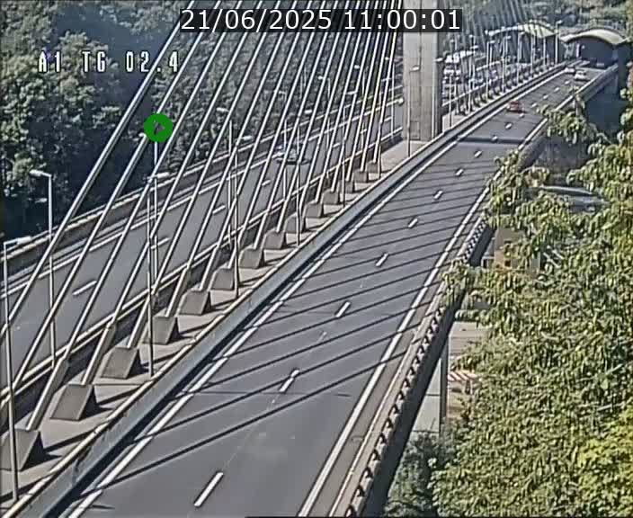 Traffic live webcam Luxembourg Sandweiler - A1 direction Luxembourg-ville - BK 2.4