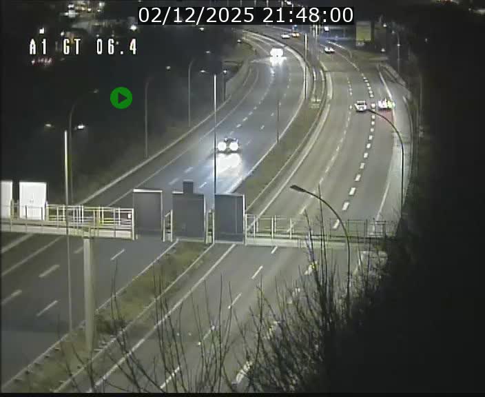 Traffic live webcam Luxembourg Hamm - A1 direction Sandweiler - BK 6.4