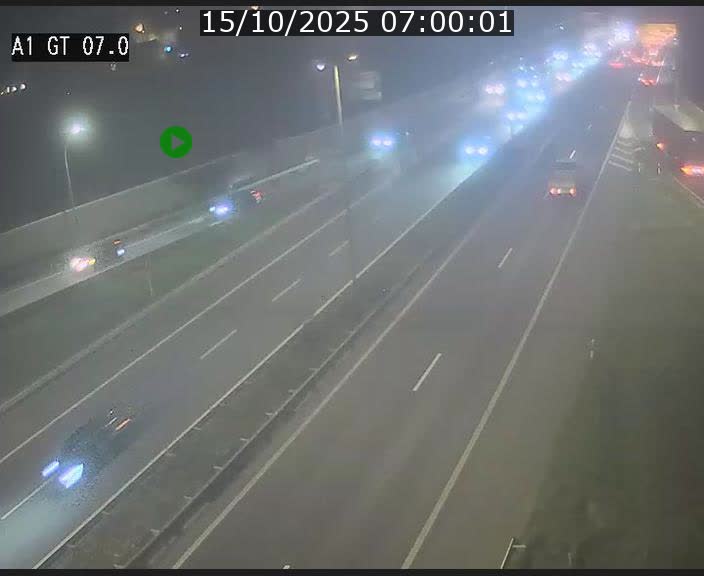 Traffic live webcam Luxembourg Cents - A1 direction Kirchberg - BK 7