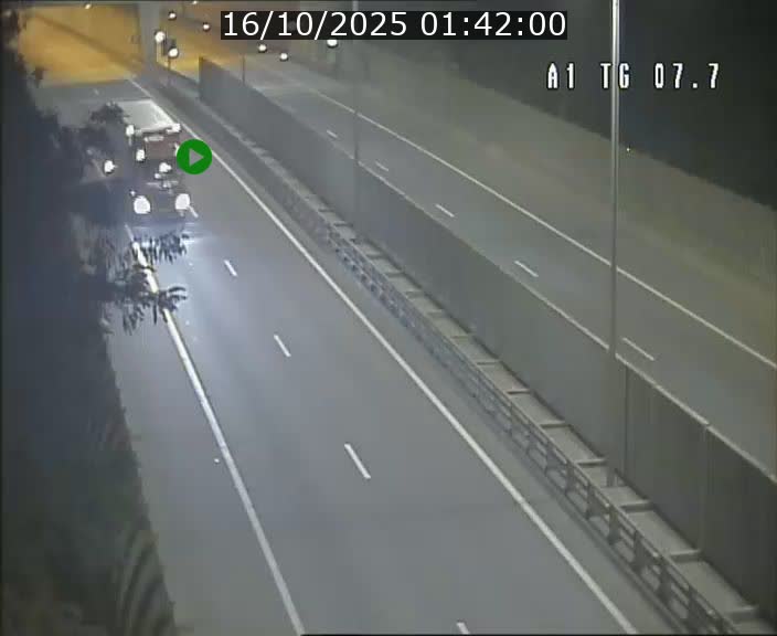 Traffic live webcam Luxembourg Kirchberg - A1 direction Luxembourg-ville - BK 7.7