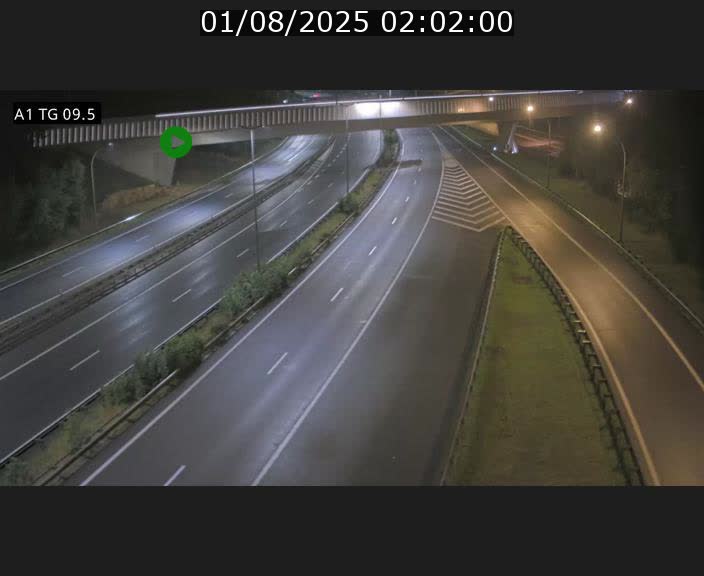 Traffic live webcam Luxembourg Jonction Grünewald - A1 direction Luxembourg-ville - BK 9.5