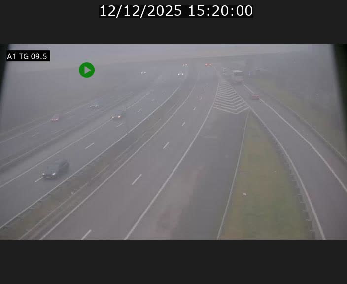 Traffic live webcam Luxembourg Jonction Grünewald - A1 direction Luxembourg-ville - BK 9.5