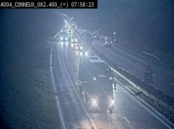 Webcam à hauteur de Conneux sur l'E411 en direction du sud de la Belgique