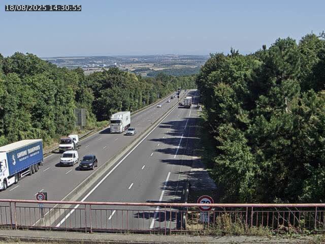 Caméra autoroute France - A33, Houdemont direction Lunéville