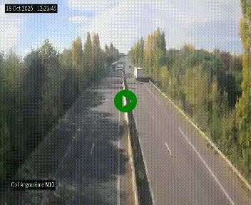 Webcam routière à la fin de la N10, en périphérique ouest d'Angouleme, proche de la jonction avec l'A10
