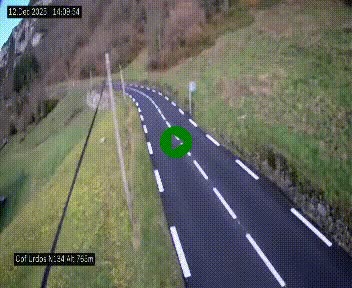 Webcam dans les Pyrénées Atlantique au niveau du col d'Urdos et du fort du Pourtalet sur la N134, en direction du Col et du tunnel du Somport, à 765 mètres d'altitude