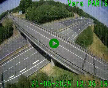 Clone of Caméra routière sur l'autoroute A20 au nord de Limoges, à la jonction avec la N520. Vue orientée vers Paris