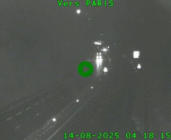Caméra routière sur l'autoroute A20 à Bessines-sur-Gartempe. Vue orientée vers Paris