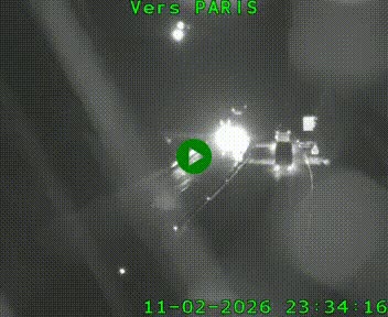 Caméra routière sur l'autoroute A20 à Bessines-sur-Gartempe. Vue orientée vers Paris