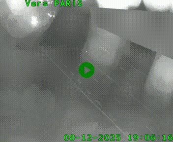 Caméra routière sur l'autoroute A20 à Saint-Pardoux-l'Ortigier, à la jonction avec l'A89. Vue orientée vers Paris