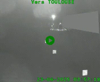 Caméra routière sur l'autoroute A20 à Noailles, en périphérie de Brive-la-Gaillarde. Vue orientée vers Toulouse