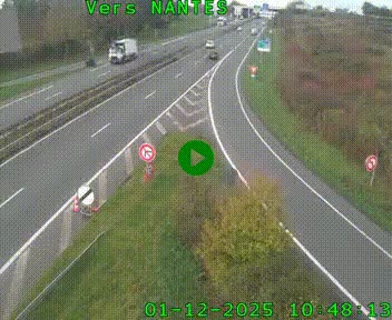 Webcam N147 au nord de Poitiers et à la jonction avec la A10