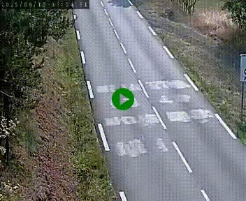 Caméra routière France - N102, au niveau du col de Montmirat à Saint-Etienne-du-Valdonnez à 1039 mètres d'altitude