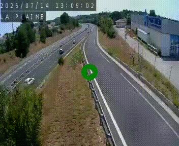 Caméra routière France - N109, Juvignac - La plaine, en direction de Clermont l'Hérault, à la sortie de Montpellier