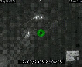 Webcam sur la N165 après le Pont de l'Iroise, à l'entrée de Brest