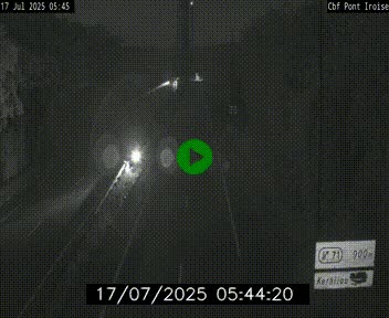 Webcam sur la N165 après le Pont de l'Iroise, à l'entrée de Brest