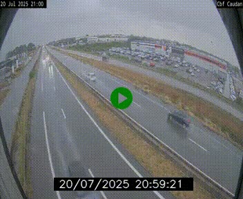 Webcam sur la N165 à hauteur de Caudan, dans le Morbihan.