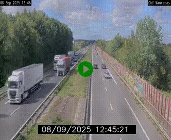Webcam sur le périphérique de Rennes (N136) à hauteur de Maurepas, au nord de la ville