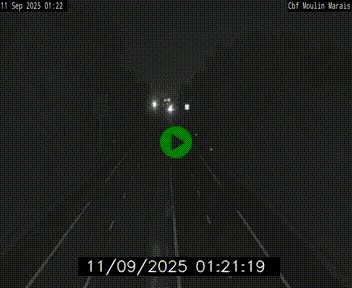 Webcam sur le périphérique de Nantes (N844) entre la Porte de Saint-Luce et la Porte d'Anjou, à l'est de la ville