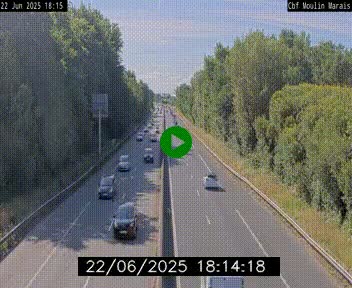 Webcam sur le périphérique de Nantes (N844) entre la Porte de Saint-Luce et la Porte d'Anjou, à l'est de la ville
