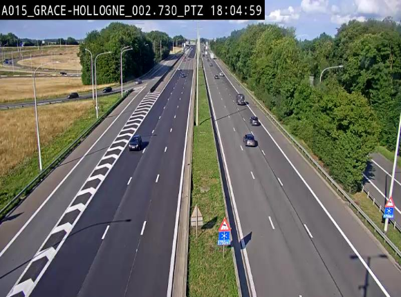 Caméra trafic Belgique - Grâce-Hollogne - E42, jonction avec A604, direction Loncin/Aéroport de Liège -  BK 3.2