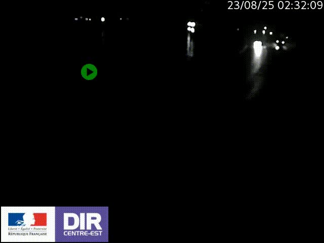 Webcam sur le quai Parjot à Vienne, aux Portes de Lyon, sur la Nationale 7, à la jonction avec le boulevard du Rhône-nord (D1407), caméra orientée vers Lyon