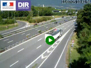 Webcam sur la Nationale 201 à hauteur de la sortie Chambéry-Nord, avant à la jonction entre l'A41 et l'A43, en direction de Lyon