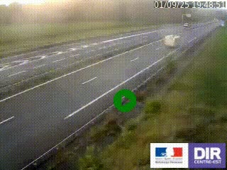 Webcam autoroute sur l'A77 à hauteur de Pouilly-sur-Loire en direction de Nevers