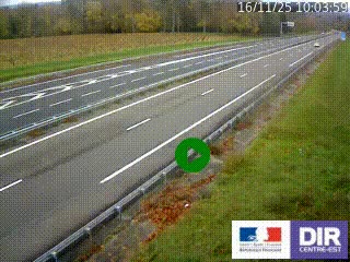 Webcam autoroute sur l'A77 à hauteur de Pouilly-sur-Loire en direction de Nevers