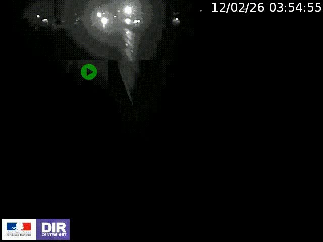 Webcam à Bron sur l'A43 à la jonction avec le boulevard périphérique de Lyon (D383). Vue orientée vers Lyon