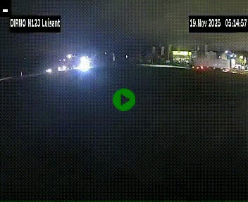 Webcam en périphérie de Chartres sur la N123, à hauteur de Luisant. Vue orientée vers Chartres