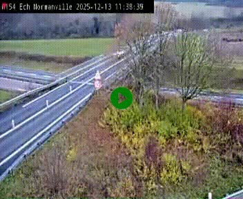 Webcam à hauteur du Leclerc Normanville sur la N154. Vue orientée vers Rouen