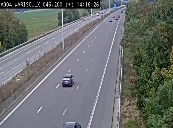 Webcam autoroute Belgique - Warissoulx - E411 - BK 46.2