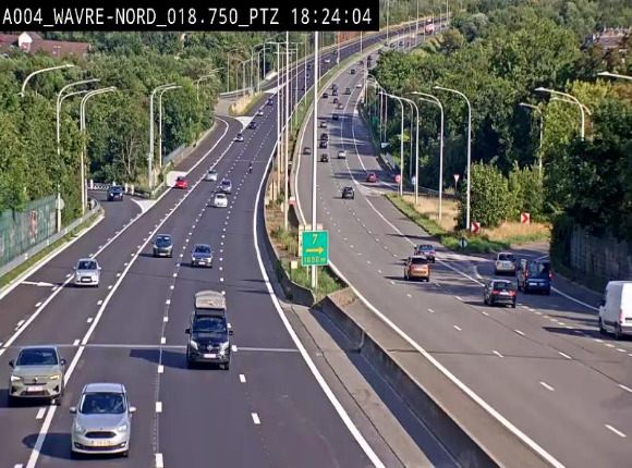 Webcam traffic E411(A4) - BK 18.7 - Bierges (Wavre Nord)