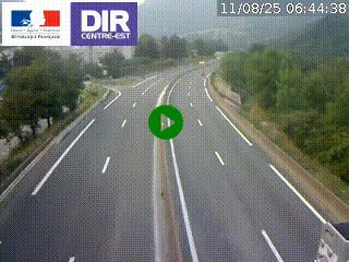 Caméra sur la Nationale 90 (N90) à La Léchère, en direction et à proximité d'Albertville