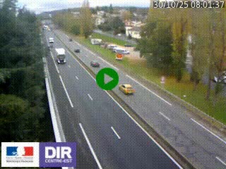 Webcam routière à Le Chambon-Feugerolles sur la RN88 entre Firminy et Saint-Etienne