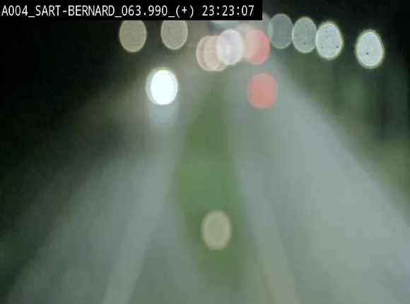 Webcam sur l'E411 à hauteur de la jonction avec la N4 à la sortie de Namur. Vue orientée vers Luxembourg