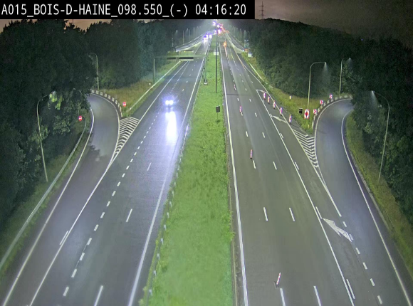 Webcam autoroute Belgique - Bois d'Haine - E42 - BK 98.6