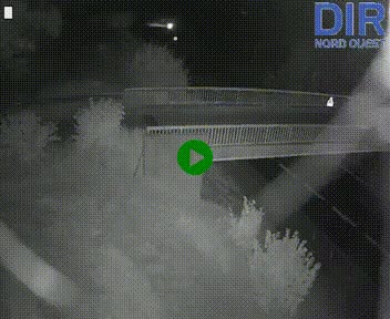 Webcam sur A84 à hauteur de Pont-Farcy, au niveau du pont autoroutier sur la Vire, au sud de Saint-Lô