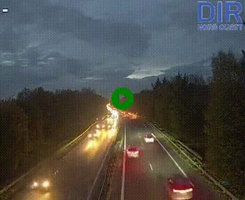 Webcam sur le périphérique de Caen (N814) à l'est de la ville, à Mondeville hauteur de la sortie 2, Presqu'île-Rives de l'Orne, au bout de l'autoroute A13